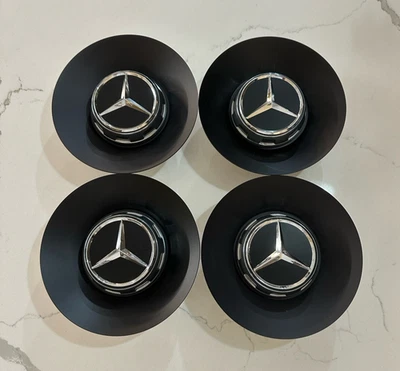 4pc Mercedes Benz S63 S65 AMG Wheel Hub Center cap 145mm 2014-2020 A2224000800 - Image 1 of 4