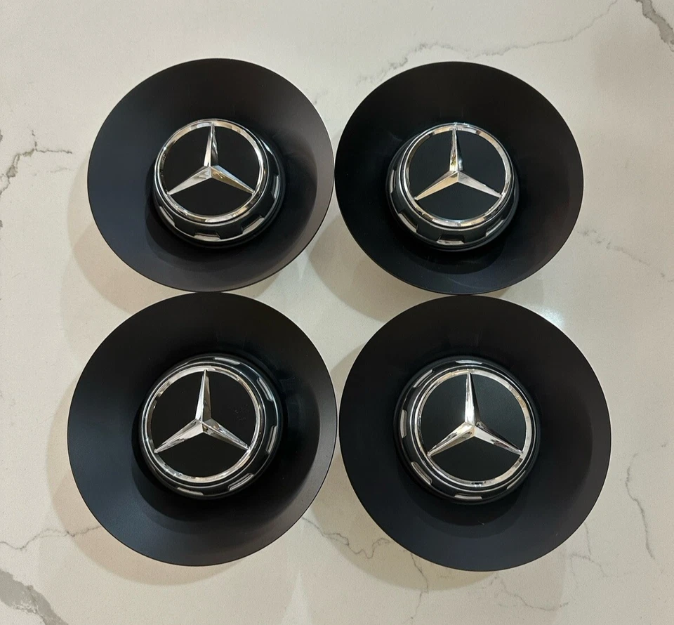 4pc Mercedes Benz S63 S65 AMG Wheel Hub Center cap 145mm 2014-2020 A2224000800 - Image 1 of 4
