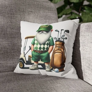 Wichtelkissenbezug zum Thema Golf, dekoratives Wohnkissen, Geschenk für Golf […] - Bild 1 von 6