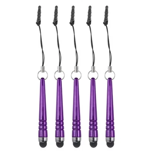 5pcs Metallic Stylus Pen for Touch Screens Metal Capacitive Pens, Purple - Photo 1 sur 8