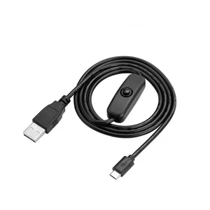 CABLE USB a MICRO USB On/Off INTERRUPTOR CARGADOR RASPBERRY PI 2 B 3 SP - Bild 1 von 1