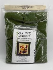 Wild Thymes Pattern Co Monogram Pillow Complete Wool Kit Home Furnishing Collect - Picture 1 of 4