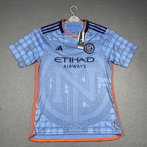 New York City FC Jersey Mens Large Blue NYCFC adidas Home Kit MLS 2024-23 Season - Picture 1 of 12