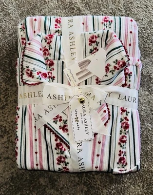 Laura Ashley Mujer Suave Manga Larga Pijama Conjunto L Floral Terciopelo Rojo Beige Verde Foto 1 de 3