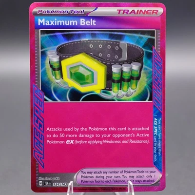 Maximum Belt 154/162 ACE SPEC Rare TEF SV05: Temporal Forces Pokemon TCG NM - Image 1 of 2