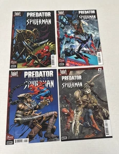 Marvel Comics PREDATOR VERSUS SPIDERMAN 1-4 COMPLETE SET ALL 1:25 VARIANT COVER - Picture 1 of 1