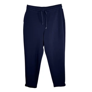 Spanx AirEssentials Pants Womens Medium Navy Tapered Jogger Pull On Drawstring - Picture 1 of 11