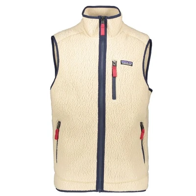 Patagonia Men's - Retro Pile Fleece Vest - Pelican w/Smolder Blue - Image 1 of 2