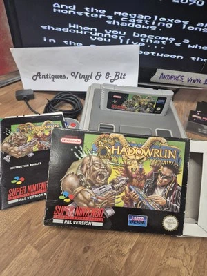 Shadowrun - Super Nintendo SNES PAL - Boxed Complete And Tested  — 第 1/4 张图片