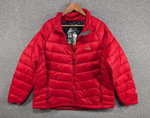 LL BEAN Pertex Quantum Downtek 850 Ultralight Women's Red Puffer Down Jacket 1X - Picture 1 of 16