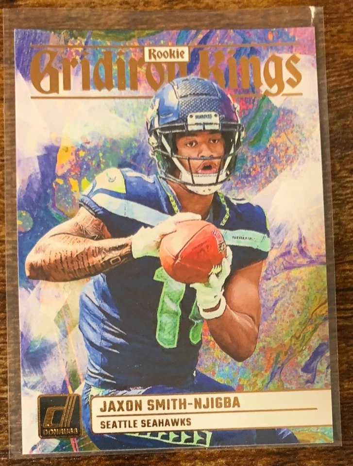 2023 Donruss, Gridiron Kings, Jaxon Smith-Njigba, Seattle Seahawks, #RGG-7, RC - Image 1 of 1