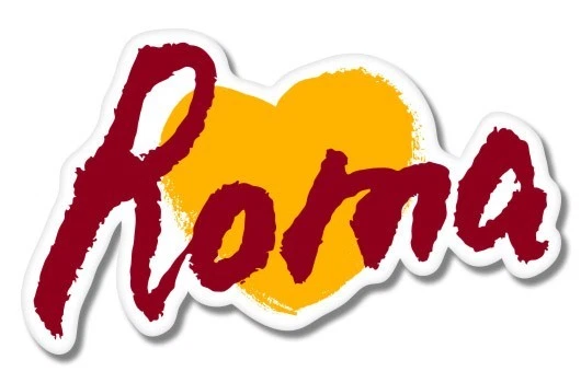 Roma Heart Car Laptop Phone Vinyl Sticker  - SELECT SIZE - Image 1 of 1