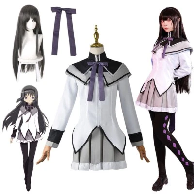 Puella Magi Madoka Magica Akemi Homura Cosplay Costume Outfit Party Womens Skirt - Image 1 of 4