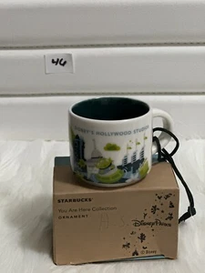 Starbucks Disney Parks You Are Here Hollywood Studios Ornament 2 Ounce Mug - Picture 1 of 2