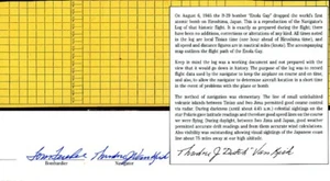 Ted van Kirk & Tom Ferebee sigs + una foto gratis. Enola Gay. Hiroshima. ¡FOTO GRATIS! - Imagen 1 de 2
