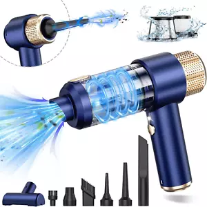 Handheld Car Vacuum Cleaner, 16000PA Car Vacuum Portable Cordless, 2 in 1 Air Du - Picture 1 of 12