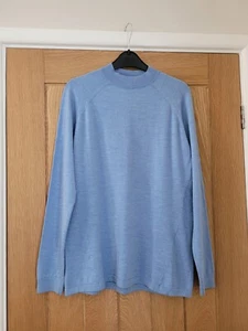 Rohan Damen Merino Fusion Pullover himmelblau ~ Größe Medium hervorragender Zustand  - Bild 1 von 11