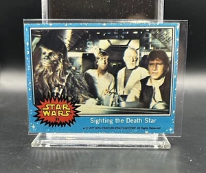 1977 Topps STAR WARS #31 Avvistamento La Morte Nera Jedi Luke Skywalker Solo Leia - Foto 1 di 2