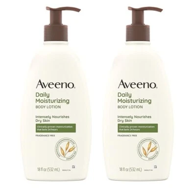 Aveeno Daily Moisturizing Body Lotion with Soothing Prebiotic Oat, Gentle Lotion - Image 1 of 4