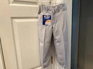 New Boy's Mizuno Gray Baseball Pants, Size YS, Inseam 17" - Picture 1 of 6