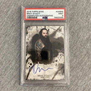 2018 Topps WWE Undisputed Autographs UABW Bray Wyatt PSA 9 On Card Auto - Bild 1 von 2