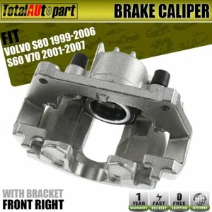 Brake Caliper with Bracket Front Right for Volvo S80 1999-2006 S60 V70 2001-2007 - Picture 1 of 7