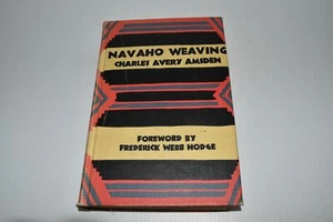 *DF* NAVAHO WEAVING CHARLES AVERY AMSDEN 1ST EDITION (AMS128) - Imagen 1 de 5