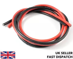 8 AWG Silicone wire/cable RC ESC Motor LiPo 0.5/1/2/5/10m - Red & Black 8awg - Picture 1 of 22