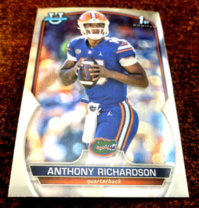 2022 Bowman University 1st Bowman ANTHONY RICHARDSON "CHROME" RC #65 FLA GATORS