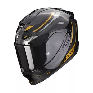 Full-Face Fiber Scorpion Exo 1400 Evo Carbon Kydra Gold XS Gold Helmet - Picture 1 of 1