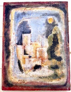 SAMI BURHAN 1966 ORIGINAL OIL , Aleppo City No. 15 - Middle Eastern/ Syria Art - Picture 1 of 8
