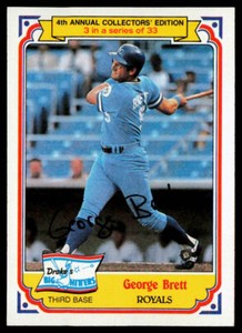 1984 Topps Drake's Big Hitters #3 George Brett NM or Better