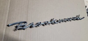 1958 1959 Chevrolet Brookwood Station Wagon Emblem Badge Chrome Trim Molding - Picture 1 of 3