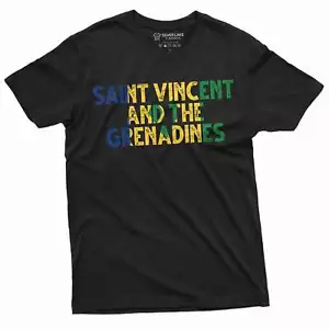 Mens St. Vincent and the Grenadines T-shirt Saint Vincent and the Grenadines tee - Picture 1 of 8