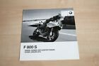 230383) BMW F 800 S - Preisliste & Extras - Prospekt 01/2010