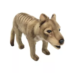 Hansa Tasmanian Tiger soft plush toy 13"/33cm long Realistic Tasmanian Tiger Toy - Picture 1 of 3