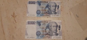 banconote repubblica italiana lire 10.000 Volta 2 banconote - Foto 1 di 2