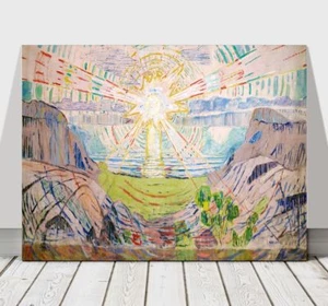 EDVARD MUNCH - The Sun - CANVAS ART PRINT POSTER - 24x18" - Picture 1 of 1