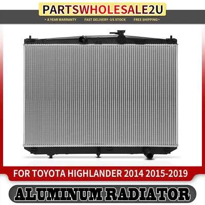 Novo radiador sem refrigerador de óleo para Toyota Highlander 2014 2015 2016-2019 2.7L - Imagem 1 de 4