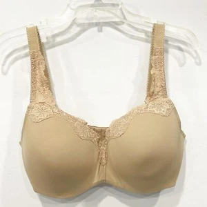 Le Mystere Lace Tisha Lace Bra Natural 34DDD Demi Underwire Lace Nude Womens - Picture 1 of 8