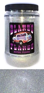 1lb Blakes Metal Flake .008 Alpha Disco Silver Prismatic Hot Rod Custom Auto - Picture 1 of 1