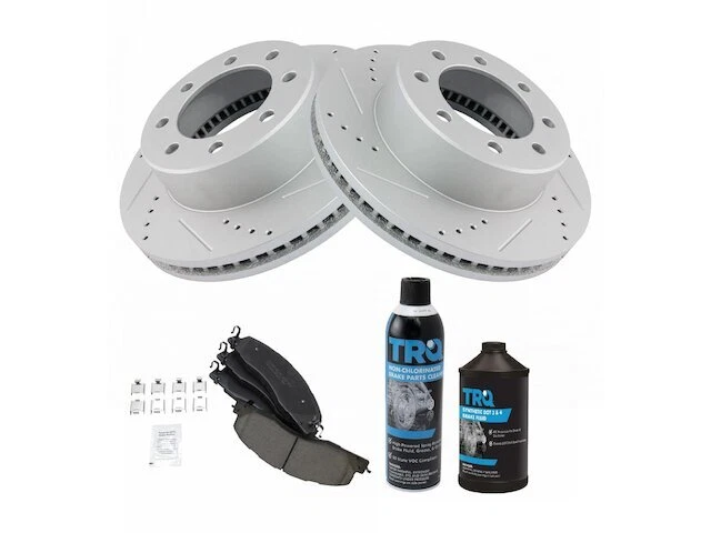 Kit de pastillas de freno delanteras y rotor para Ram 2500 2011-2018 2012 2013 2014 2015 YR779YF Foto 1 de 1