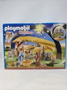 New PLAYMOBIL 9494 Christmas Illuminating Nativity Manger Toy Playset - Picture 1 of 4