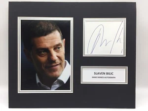 RARE Slaven Bilic West Ham Signed Photo Display + COA AUTOGRAPH - Picture 1 of 3