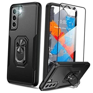 for Samsung Galaxy S21 FE Case,Heavy Duty Military Grade Shockproof Case Black - Picture 1 of 7