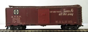 VARNEY: AT&SF SANTA FE #275168 SUPER-CHIEF. BROWN BOXCAR HO - Picture 1 of 3