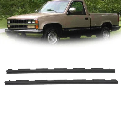 Para 88-99 Chevy GMC caminhonete picape frente externa 2 peças vedação de tira meteorológica varredura de janela - Imagem 1 de 4