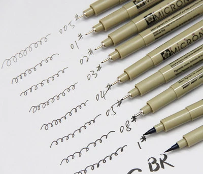 GENUINE Made Japan Sakura Pigma Micron Planner Pens 0.05 0.1 0.2 .3 .4 0.5 .8 mm - Image 1 of 4