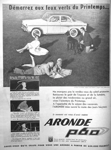 PUBLICITÉ DE PRESSE 1959 SIMCA ARONDE P60 DÉMARREZ AUX FEUX VERTS DU PRINTEMPS - Picture 1 of 1