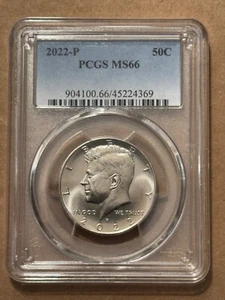 2022-P 50c KENNEDY HALF DOLLAR PCGS MS66 GEM BU - Picture 1 of 2
